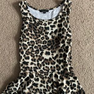 Leopard Peplum tank top